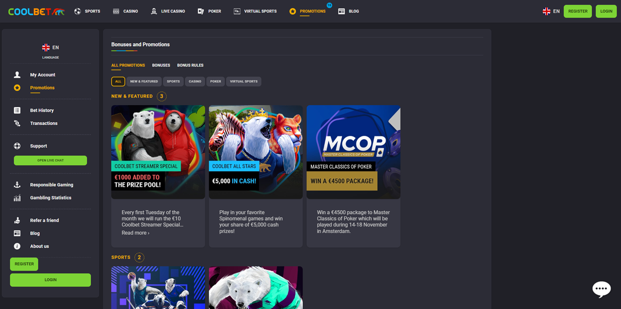 Coolbet review Screenshot Coolbet review Screenshot
