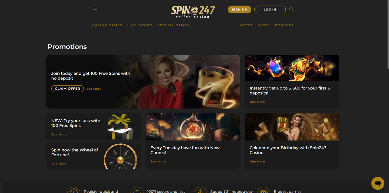 Spin247 review Screenshot Spin247 review Screenshot