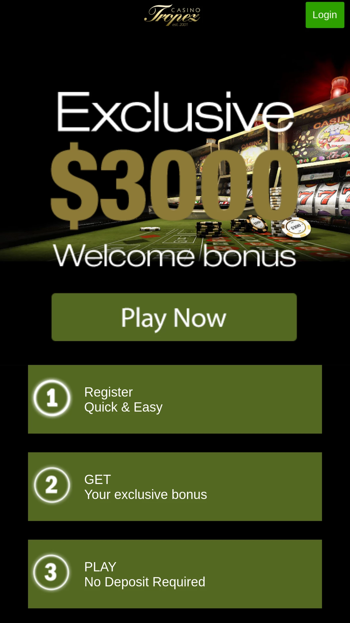 casino tropez bonus codes 2018