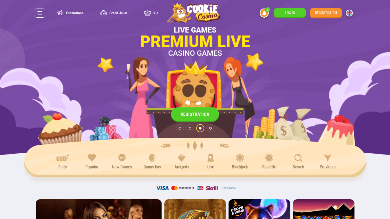 CookieCasino review Screenshot CookieCasino review Screenshot
