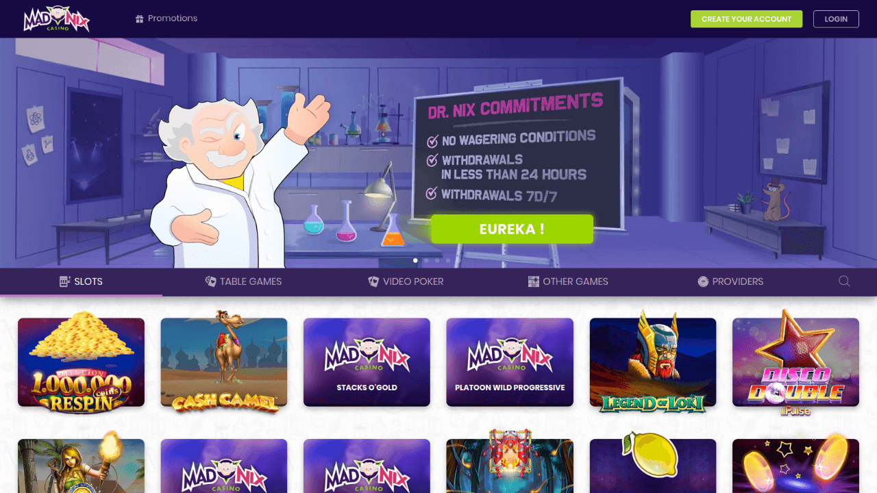 Madnix Casino review Screenshot Madnix Casino review Screenshot