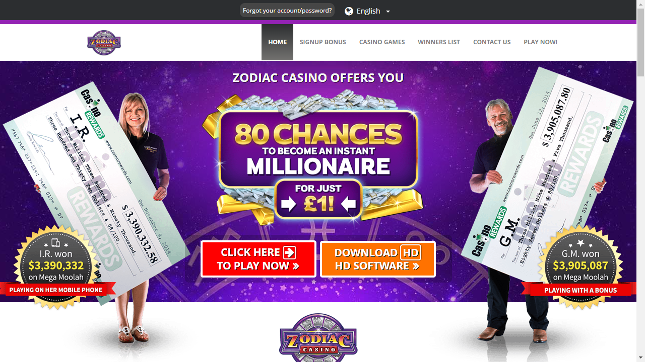 zodiac casino net login