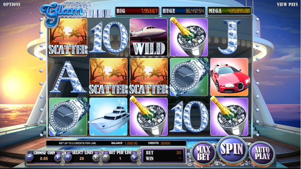 BetSoft Mega Glam Life Slot Review