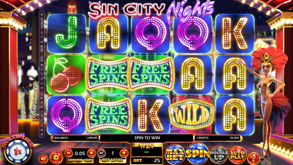 BetSoft Sin City Nights Slot Review