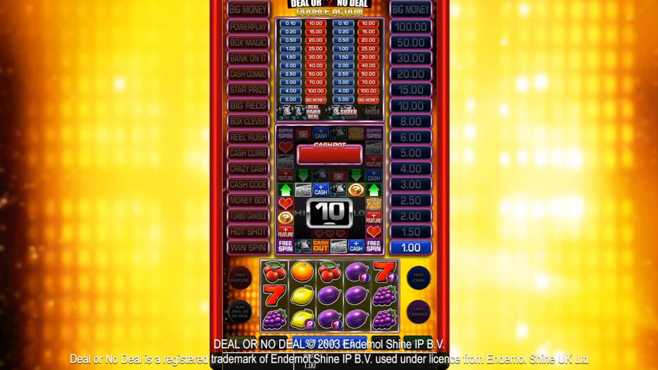 Blueprint Gaming Deal or No Deal: Double Action Slot Review