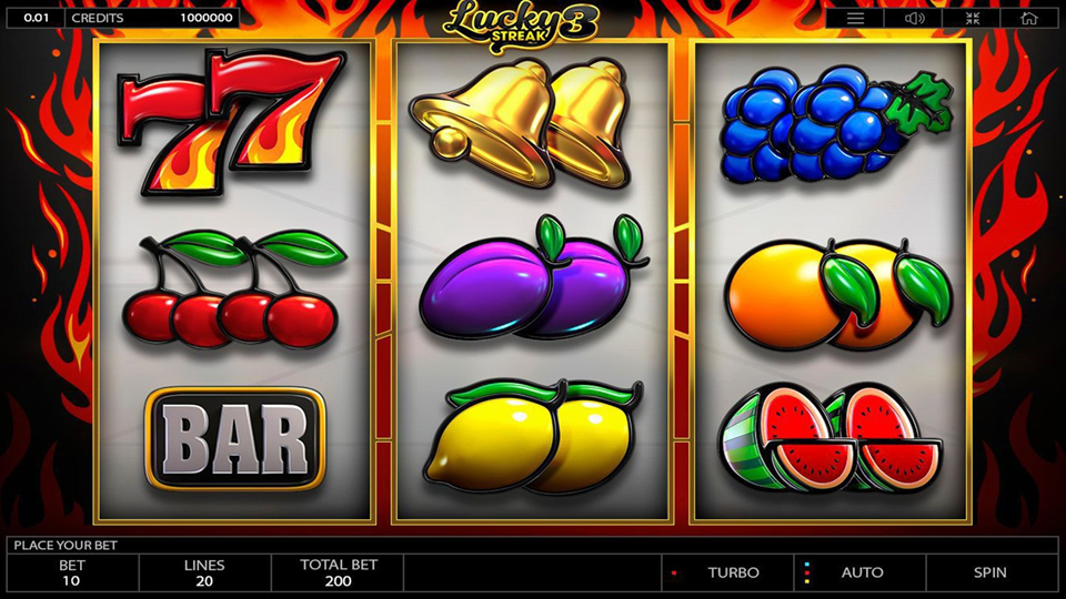 Endorphina Lucky Streak 3 Slot Review