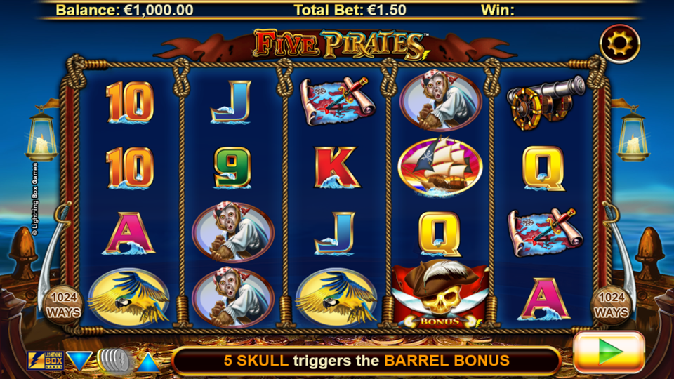 Lightning Box Five Pirates Slot Review