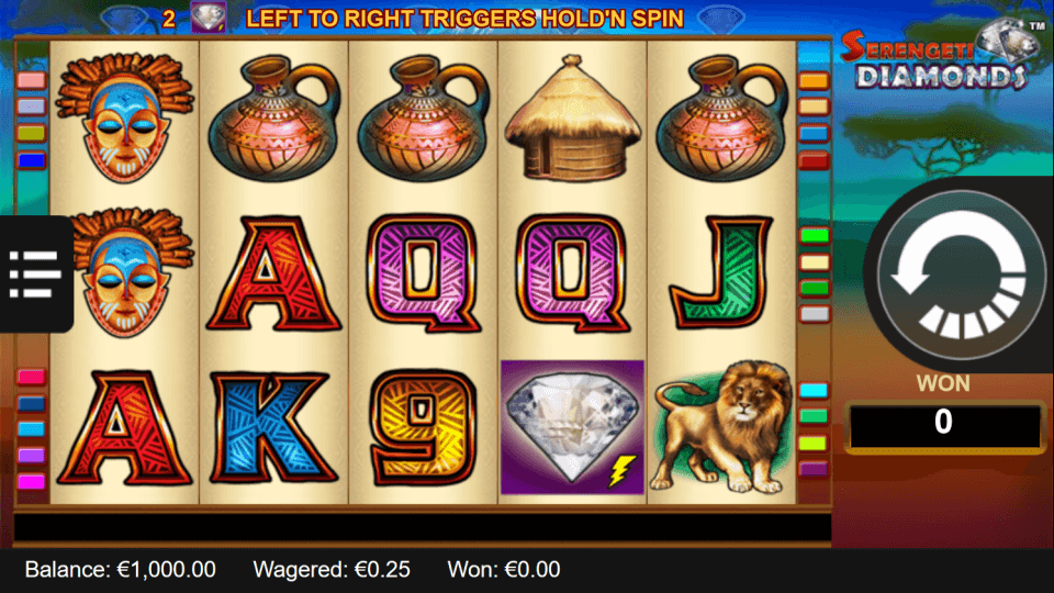 Lightning Box Serengeti Diamonds Slot Review