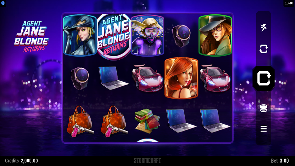 Microgaming Agent Jane Blonde Returns Slot Review
