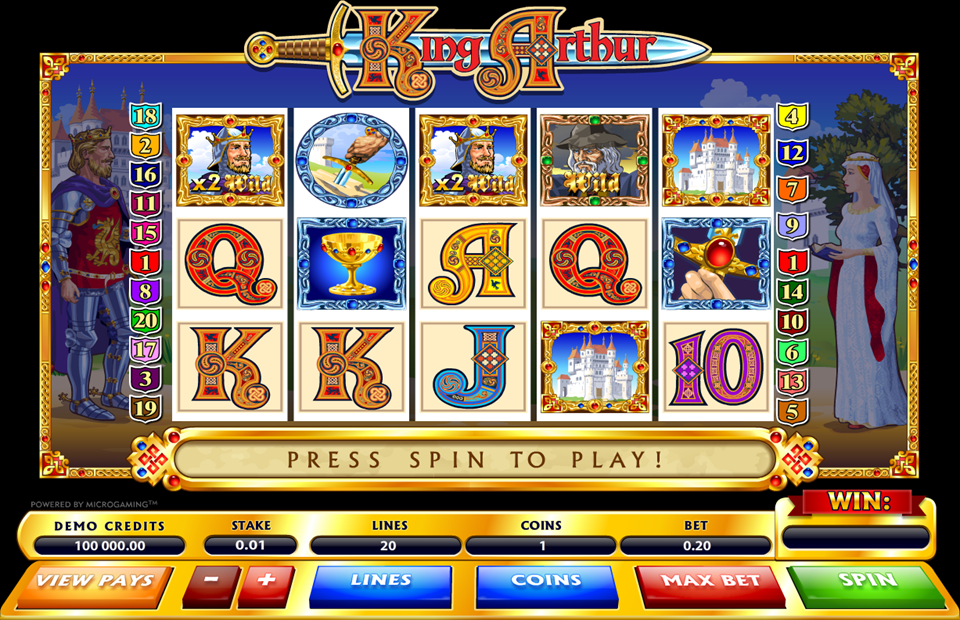 Microgaming King Arthur Slot Review