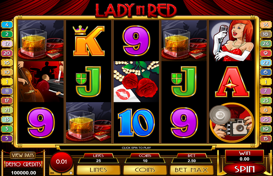 Microgaming Lady in Red Slot Review