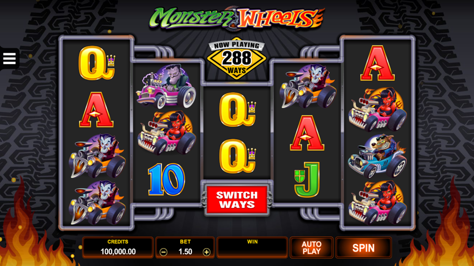 Microgaming Monster Wheels Slot Review