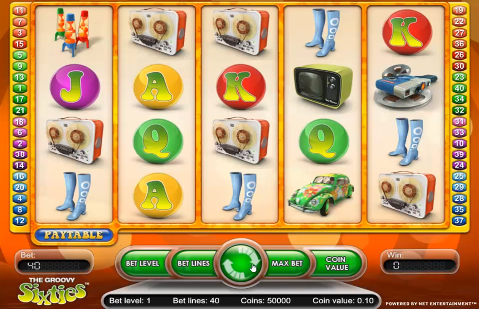 NetEnt The Groovy Sixties Slot Review