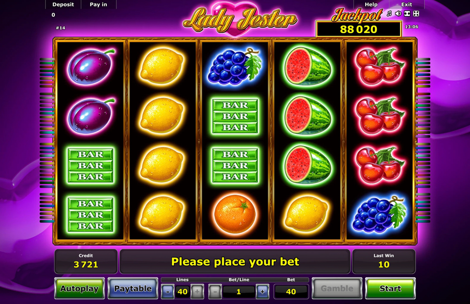 Novomatic Lady Jester Slot Review