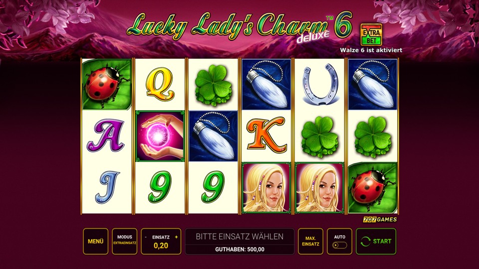 Novomatic Lucky Lady’s Charm Deluxe 6 Slot Review