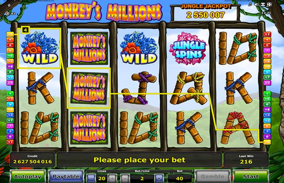 Novomatic Monkey’s Millions Slot Review