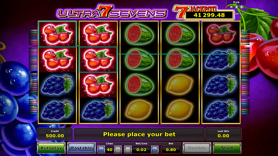 Novomatic Ultra Sevens Slot Review