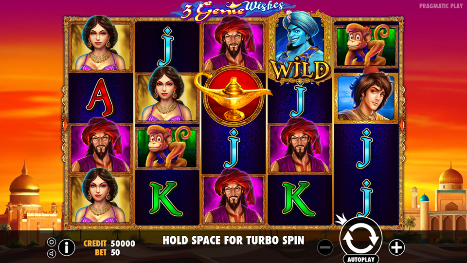 Pragmatic Play 3 Genie Wishes Slot Review