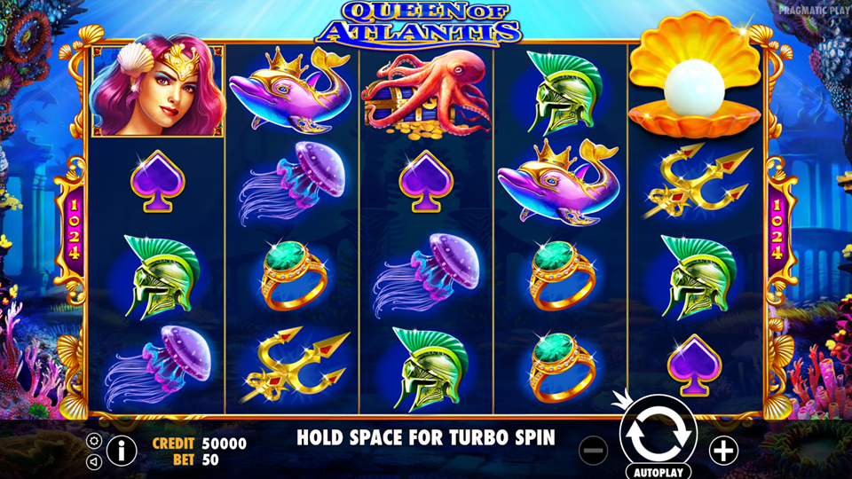 Pragmatic Play Queen of Atlantis Slot Review
