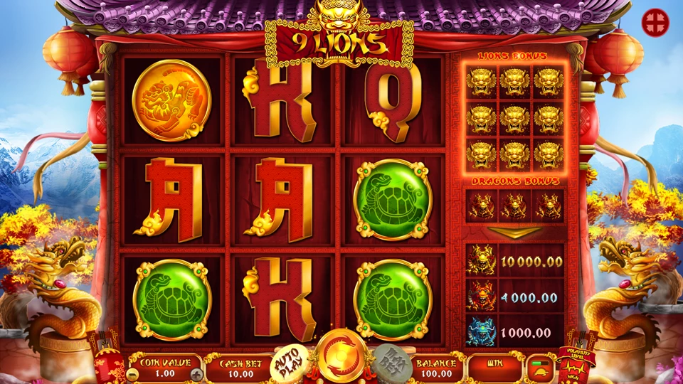 Free 100 lions slot game