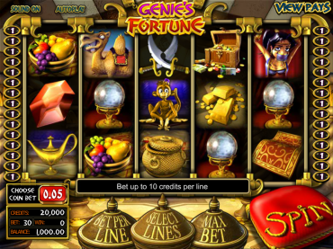 BetSoft Genie´s Fortune Slot Review