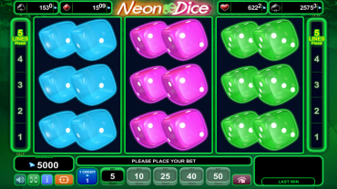 EGT Neon Dice Slot Review