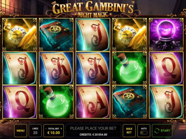 GreenTube The Great Gambini’s Night Magic Slot Review