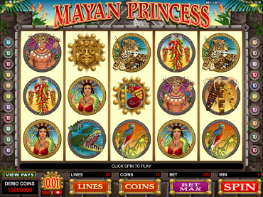 Microgaming Mayan Princess Slot Review