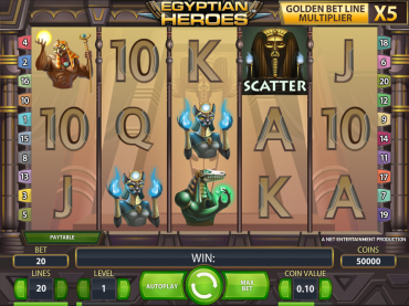NetEnt Egyptian Heroes Slot Review