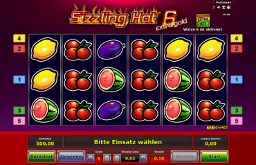 Novomatic Sizzling Hot 6 Extra Gold Slot Review