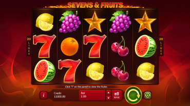Playson Sevens & Fruits: 20 lines Slot Review